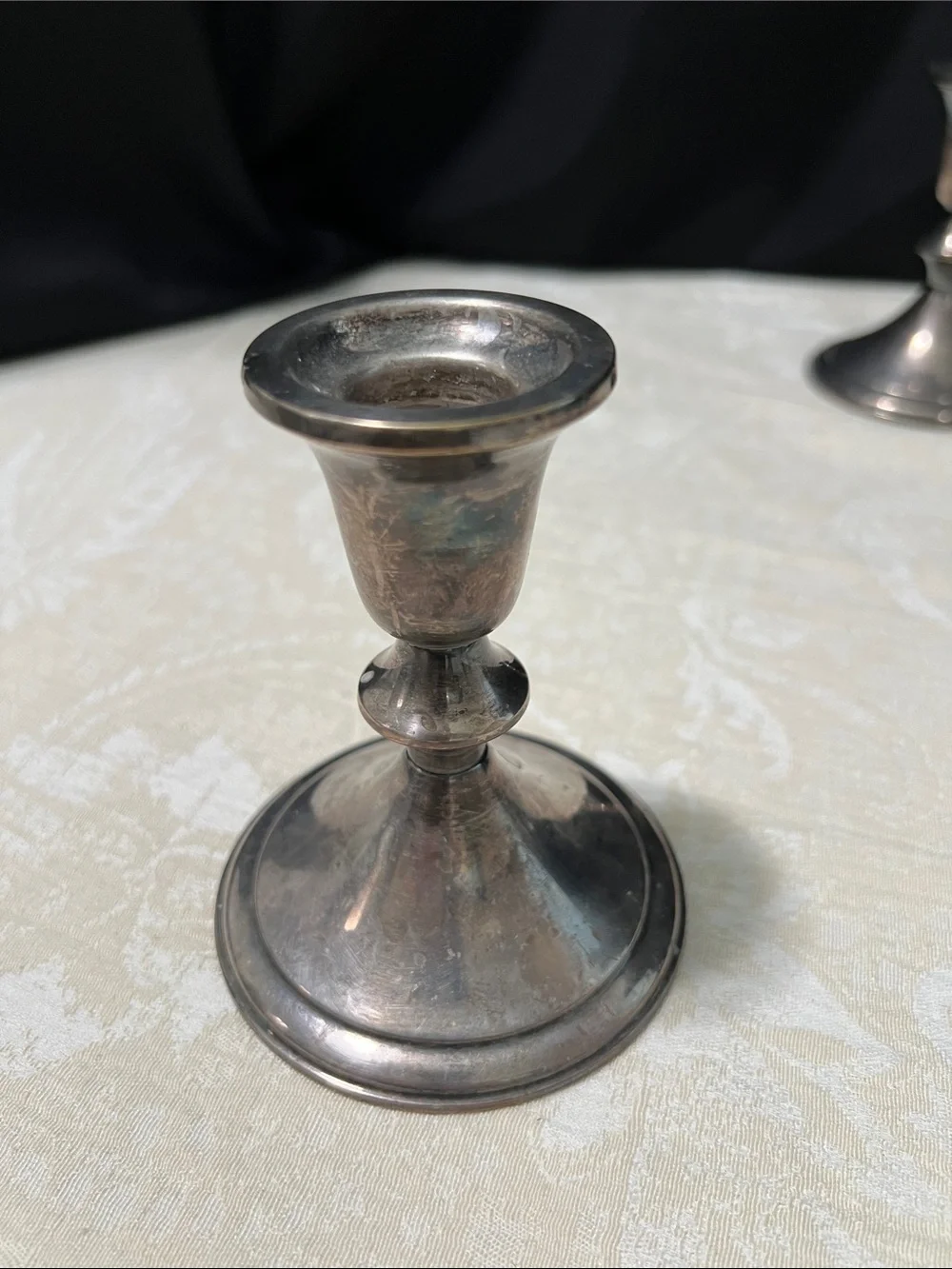 Towle Silver-Plate Pair of Candlesticks
